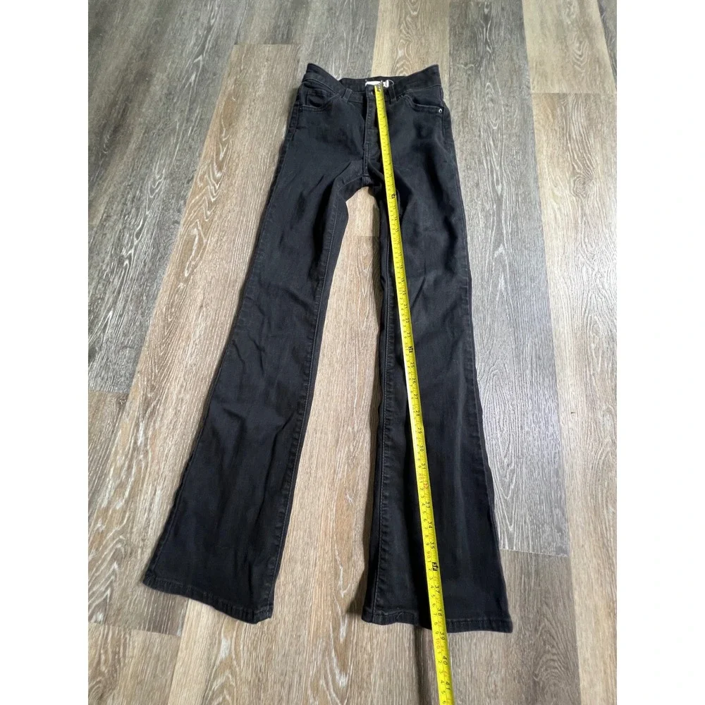Levi's 725 High Rise‎ Bootcut Jeans Women Size 26 Black Slim Fit Denim